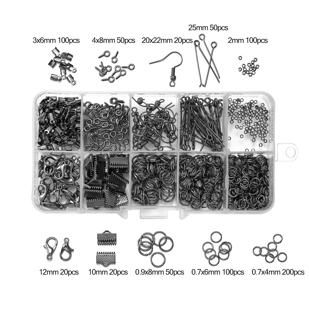 120g Weight DIY Jewelry Accessories Classification 1 Set Quantity Metal Material Solid Color Pattern Plating Design Simple Style Style 1 Set Metal Solid Color Simple Style 1