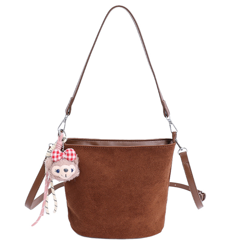 Transfronterizos bolsas de brazo simples para mujeres otoño y invierno 2025 nuevo bolso de cubo de seda multicolor bolso de hombro de viaje mochila