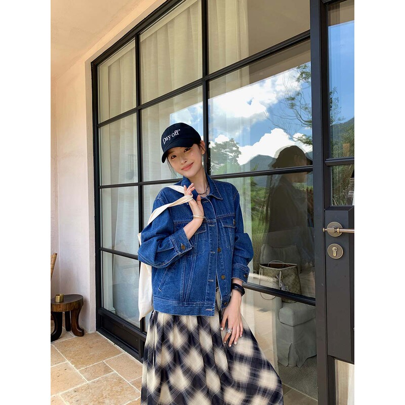 【Special Offer, No Returns or Exchanges】American Retro Denim Jacket for Women, Pure Cotton Versatile Casual Jacket for Women