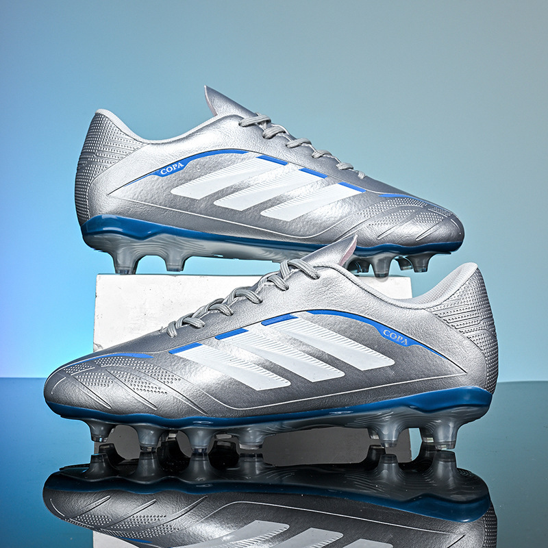 Tenis de Fútbol de Caña Baja para Entrenamiento Tacos Largos y TF Suela TPU y Gamuza Ligero image 13