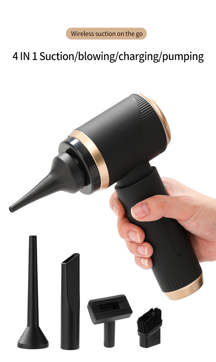 Cross-Border Vacuum Cleaner for Cars, Dual-Purpose Suction and Blowing, Small Mini Handheld Car Vacuum with Strong Suction Power
