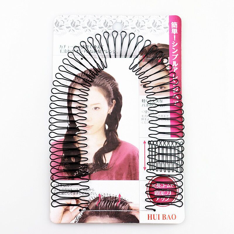 Peine lateral de acabado de cabello roto/accesorios para cabello adulto para niños horquilla clip superior Cabeza trasera flequillos invisibles peine fijo