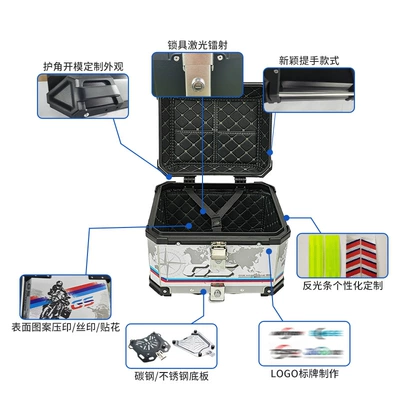 Rear Tail Box Quick Release, Motorcycle trunk
