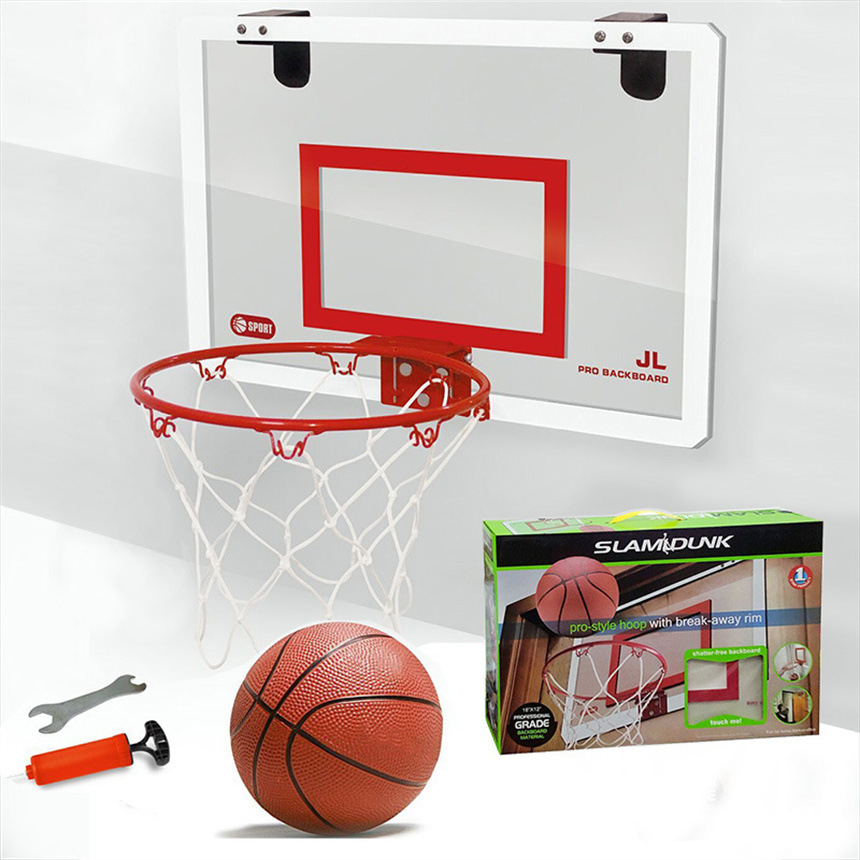 Tablero de baloncesto de pared transparente para niños de 45CM Tablero de baloncesto de puerta colgante transfronterizo