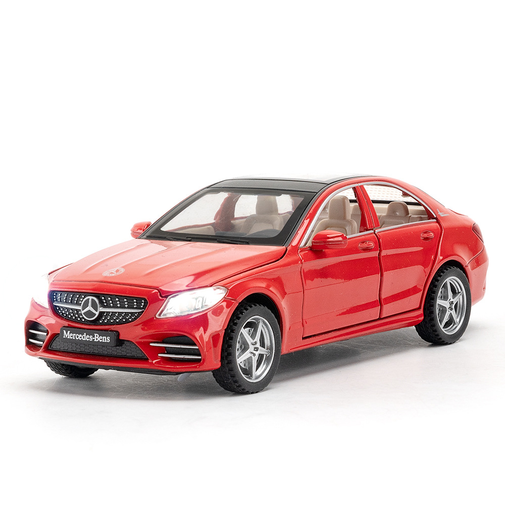 (Boxed) New Ouyou 1:32 Mercedes-Benz C260 Alloy Car Model Toy—WISH Cross-Border