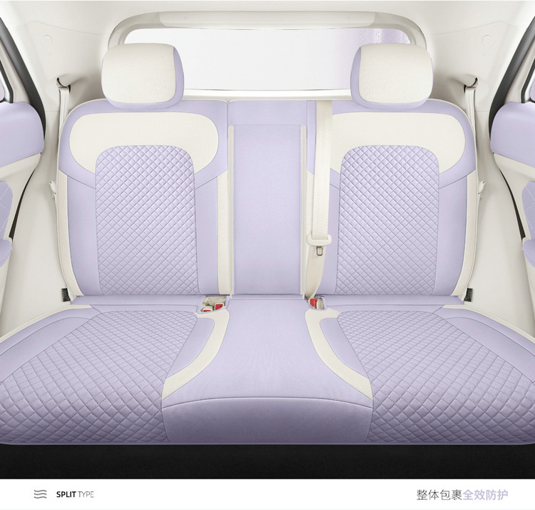 24 Euler Good Cat Seat Cover All-inclusive Autumn and Winter Four Seasons Fabric Linen Seat Cover Interior Modification Special Car Cushion