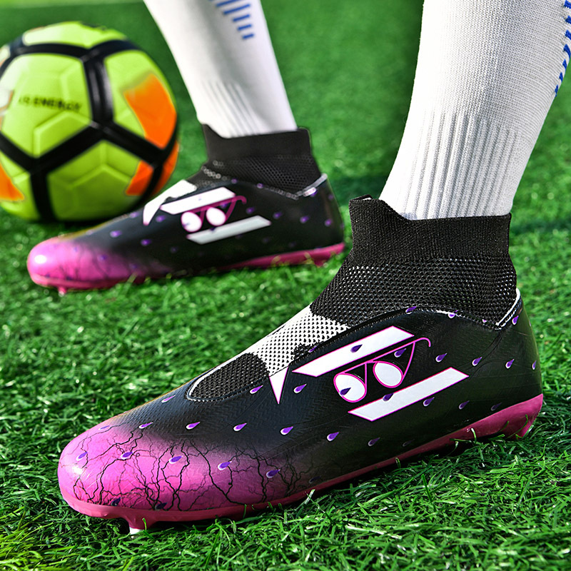 Scarpe da calcio senza LACCI e calzini omaggio scarpe da allenamento per ragazzi FG maniche tacchetti_voghion.com