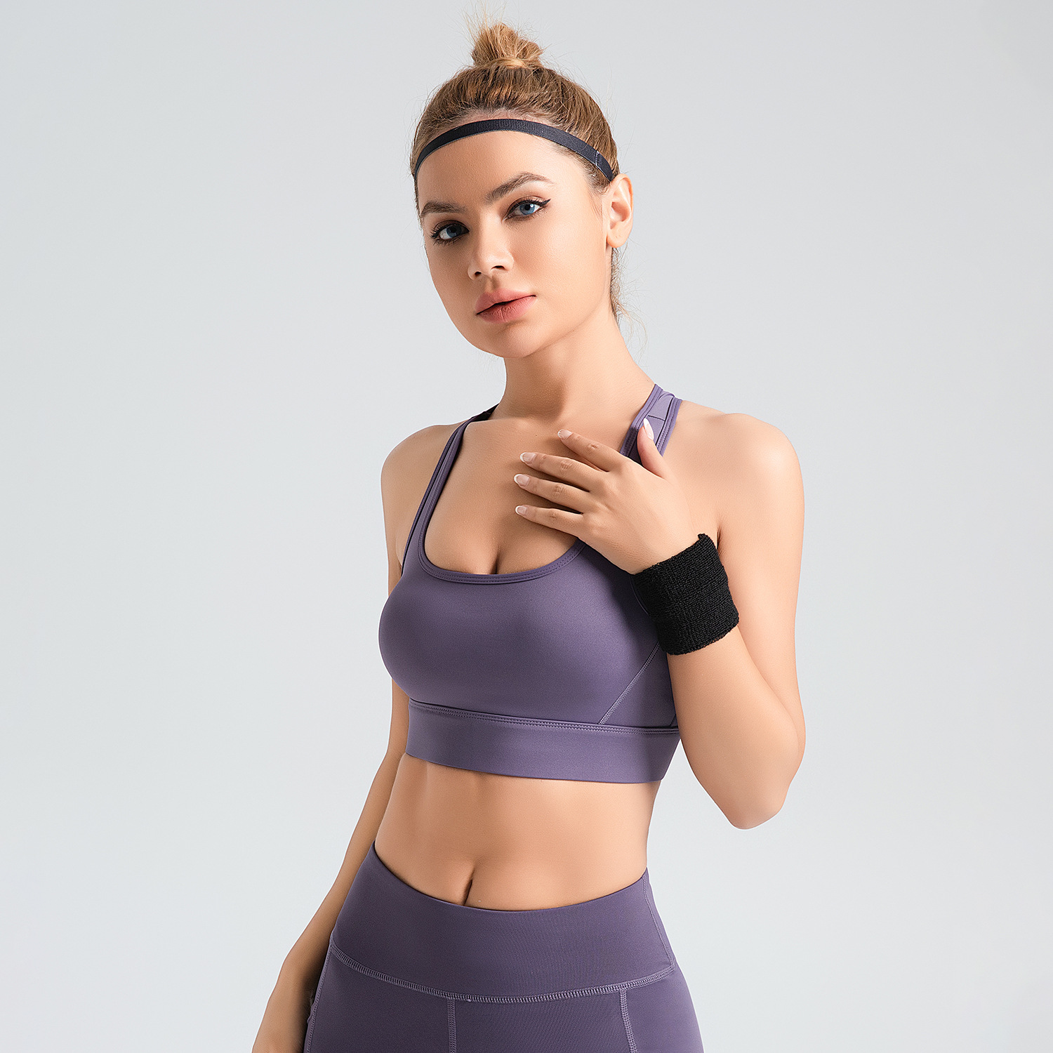 Área transfronteriza, ropa interior deportiva de alta intensidad, yoga antichoque, bra deportivo.