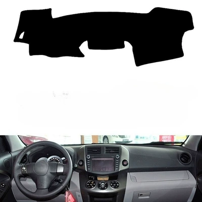 Custom-made for 09-12 Toyota RAV4, special car dashboard sunshade mat, sun protection mat, anti-slip mat, sunshade pad (Günəş əleyhinə siperlik) - black-border-left-hand-drive-single-layer-polyester