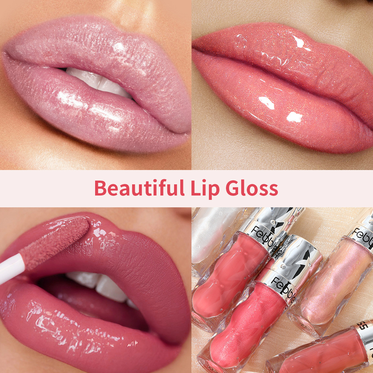 USHAS Amazon explosivo lápiz labial líquido perlado transfronterizo taza antiadherente de larga duración brillo de labios impermeable crema de esmalte de labios