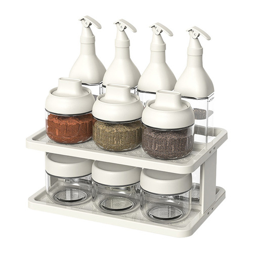 CCKO Kitchen Salt Seasoning Bottle Storage Set Home Spices Bottle Jar Elegant Oil Bottle Seal Jar Spices Box