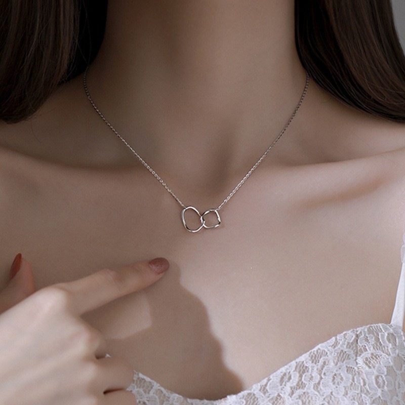 S999 saf gümüş inci kolye kadın niş tasarım hafif lüks yüksek kalite dökülmez renk basit clavicle zincir aksesuarı toptan