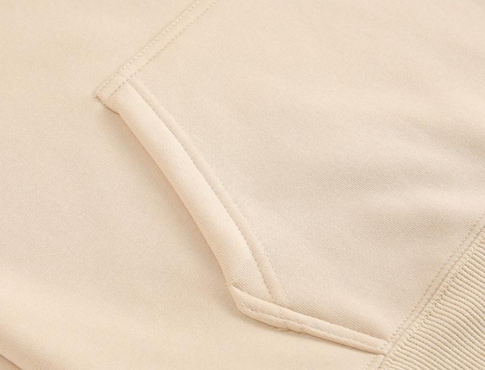 Men's Clothing 400G Silver Fox Fleece Fleece Lined Sweatshirt, Long Sleeved, Fleece Lined, Drop Shoulder, Hooded, 8S Pattern, Autumn/winter Style._voghion.com