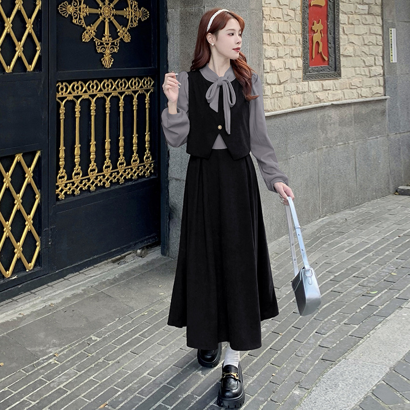  冬  M-4XL 大きいサイズ ワンピース