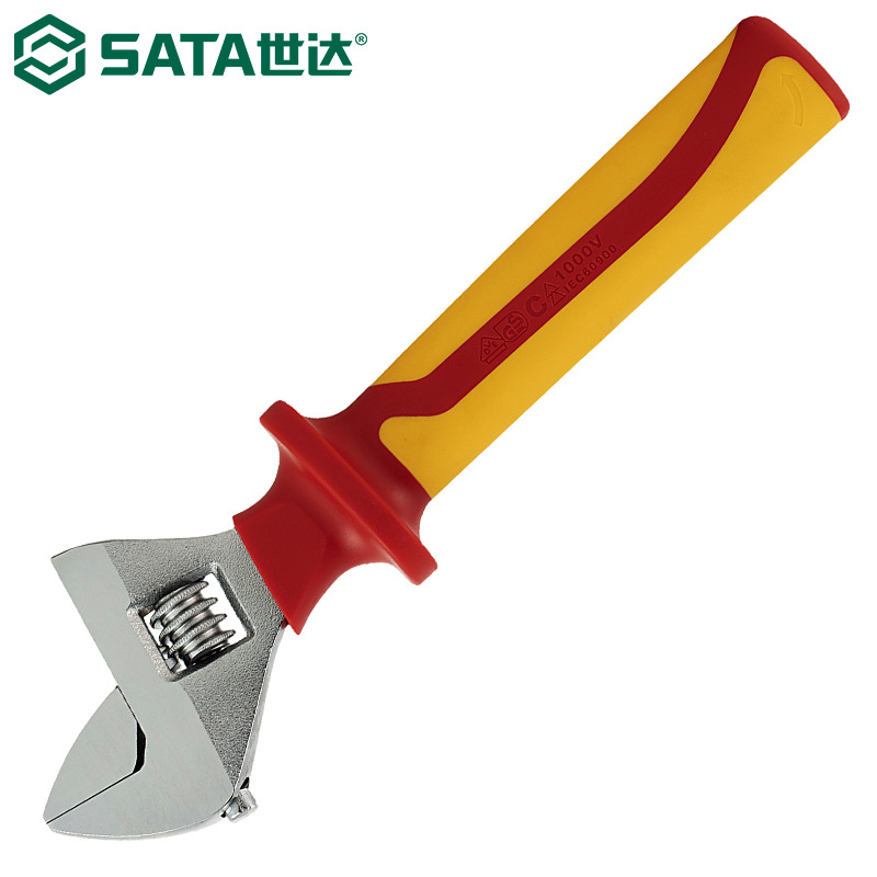 世达47102高压绝缘活动扳手VDE1000V耐压活络扳手活开口扳手