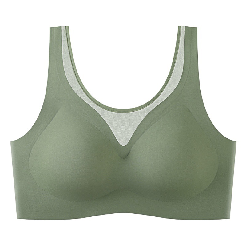 Belleza sin costuras espalda sin anillo de acero fijo Copa ropa interior las mujeres gran tamaño chaleco Sujetador push up colección pecho taza