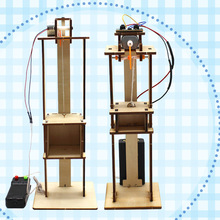 中小学生手工科学实验电梯升降机拼装科技小制作DIY益智科教教具