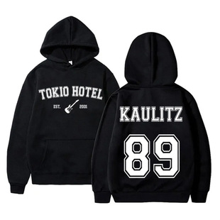 German Rock Band Tokyo Hotel Cowlitz 89 Back Print Hoodie Men's and Women's Retro Oversized Sweatshirt Male Gothic