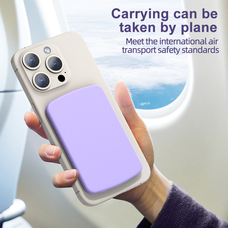 Suitable for Apple's External Battery Magsafe Magnetic Wireless Charging Power Bank Fast Charging Powerbank Mobile Power Supply