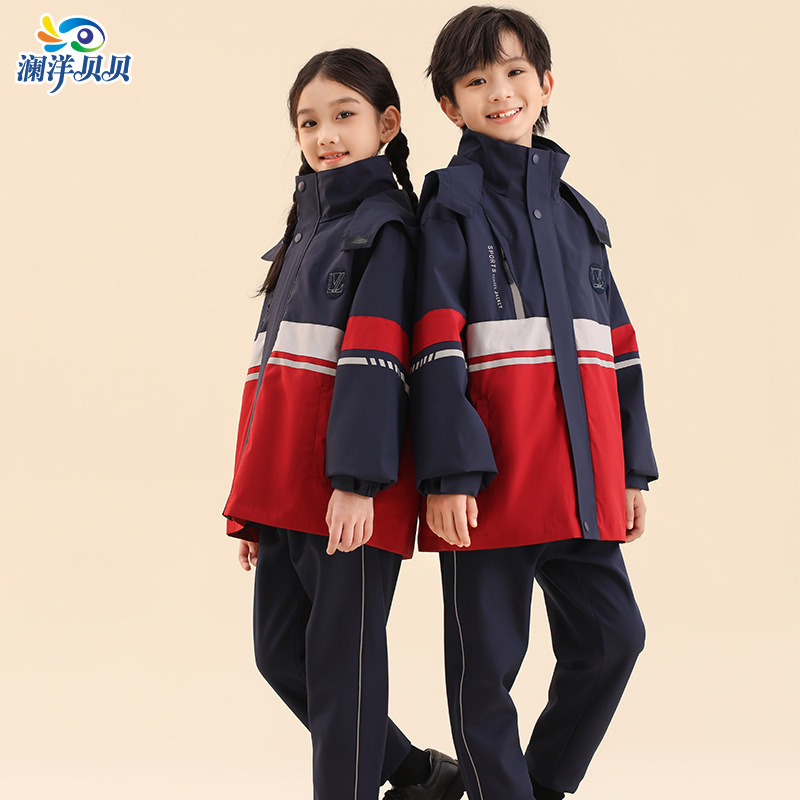 瀾洋貝制服セット小学生冬服突撃服運動服子供クラス服幼稚園冬卸売り|undefined