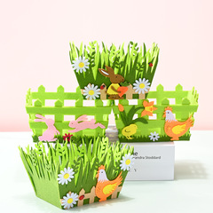 Cross-border new product Hao Bei Easter decorations Easter non-woven basket Easter ornaments decoration