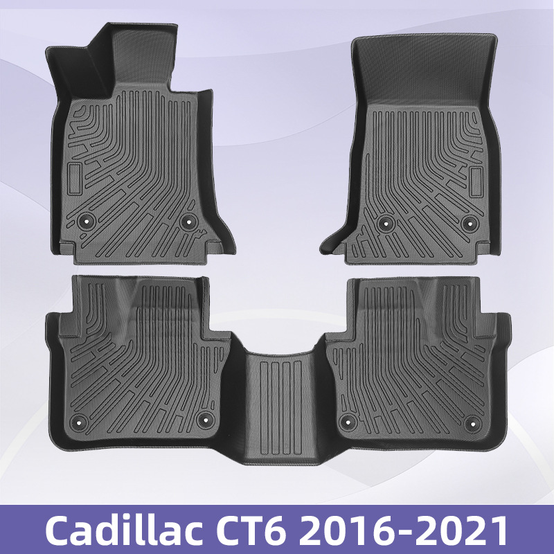 Aplicable a Cadillac CT6 2016 - 2021 3D todo el tiempo material TPE almohadilla para los pies almohadilla maletero