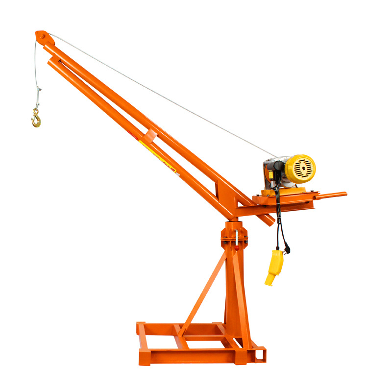 Grúa hogar pequeño elevador de elevación 1 tonelada hogar 220V grúa de techo máquina de grano sitio de construcción grúa pequeña