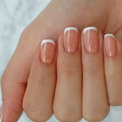 美甲貼片法式穿戴甲片歐方淺粉穿戴甲指甲貼片溫柔顯白假指甲批發