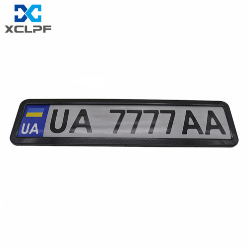 Foreign trade European regulations Russian Ukrainian stainless steel sprayable black license plate frame iron license plate frame metal license plate frame