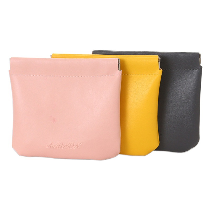 Impresión de bolsas de cosméticos transfronterizas Bolsa de rubor impermeable portátil Bolsa de almacenamiento pequeña PU Mini bolsa de monedas Bolsa para teléfono móvil Bolsa para auriculares