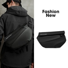 Men's crossbody bag, magnetic buckle chest bag, men's messenger bag, men's cycling motorcycle backpack, sports boy's shoulder bag, trendy