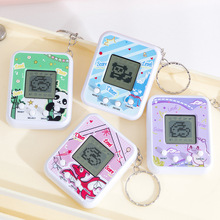 跨境迷你掌上电子游戏机钥匙扣电子宠物机宠物蛋虚拟宠物养成挂饰