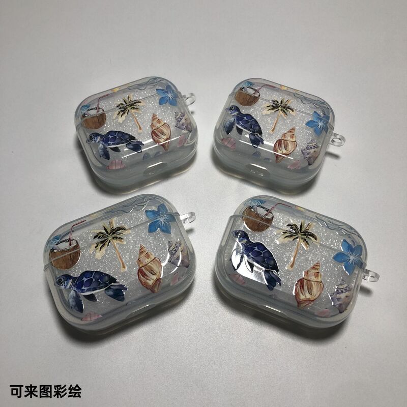 Turtle Beach Apple Earphone Protective Case Airpods1/2/3/4/Pro/Pro2/Pro3 Fully Transparent Bread Shell