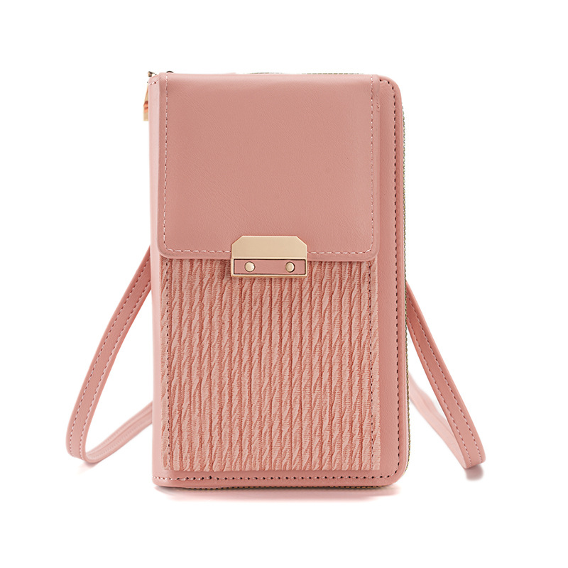 2025 nuevo bolso de mujer, bolso para teléfono móvil, bolso de hombro simple a la moda para mujer, bolso cruzado, bolso cuadrado pequeño con cierre de estilo coreano