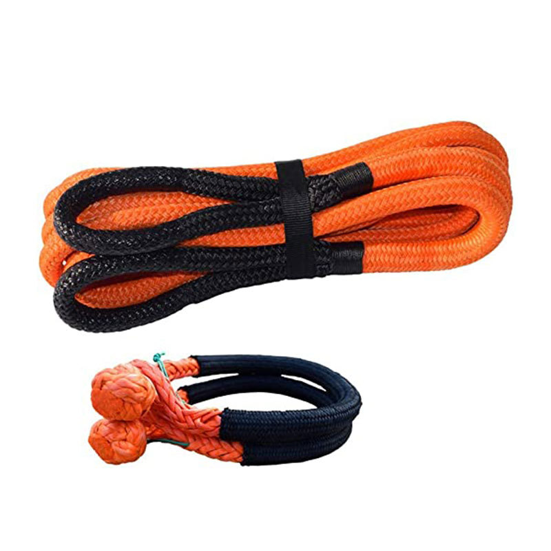 Cross-Border Hot-Selling Trailer Rope, Double Braided Nylon Trailer Rope, Rescue Rope, Off-Road Traction Rope, Trailer Belt, Factory Direct Sale