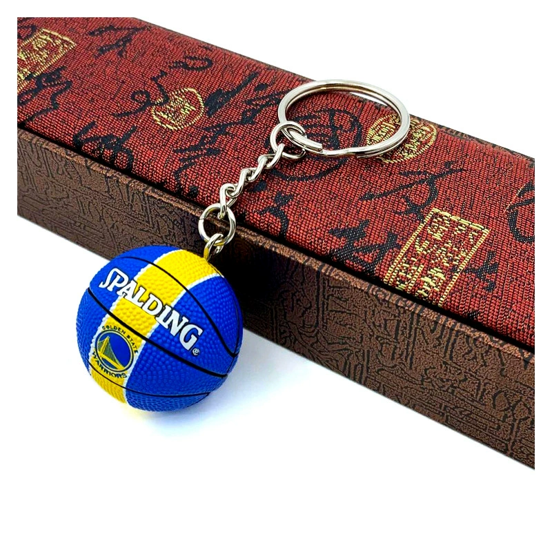 Баскетбольная брелочная подвеска в виде мини-шара NBA, 7,75 × 6,23 × 5,85 см, смешанные цвета команд