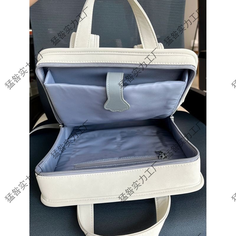 2024新款电脑双肩包男女通勤时尚简约15.6寸笔记本背包大学生书包