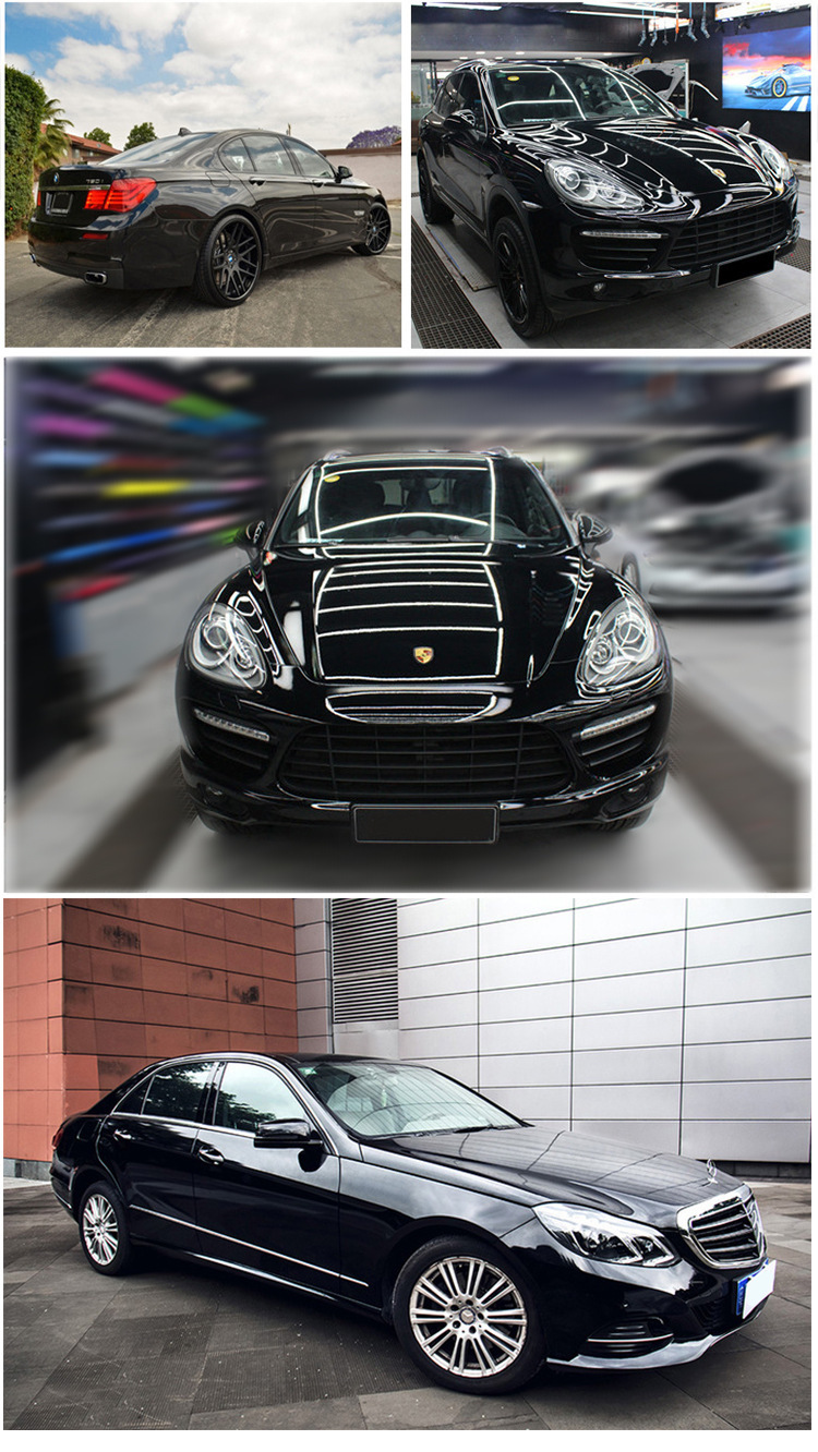 Car Paint Protective Film Super Bright Tpu Bright Black Crystal Black Protective Film Matte Matte Frosted Black Invisible Car Cover