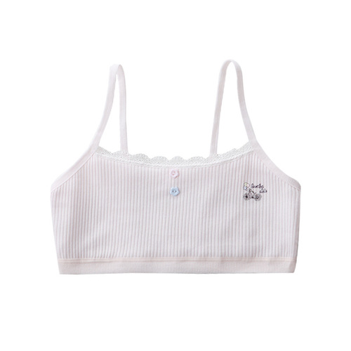 Developmental period underwear for girls, middle school students, camisole, elementary school students, cotton, and older children, comfortable and breathable tube top