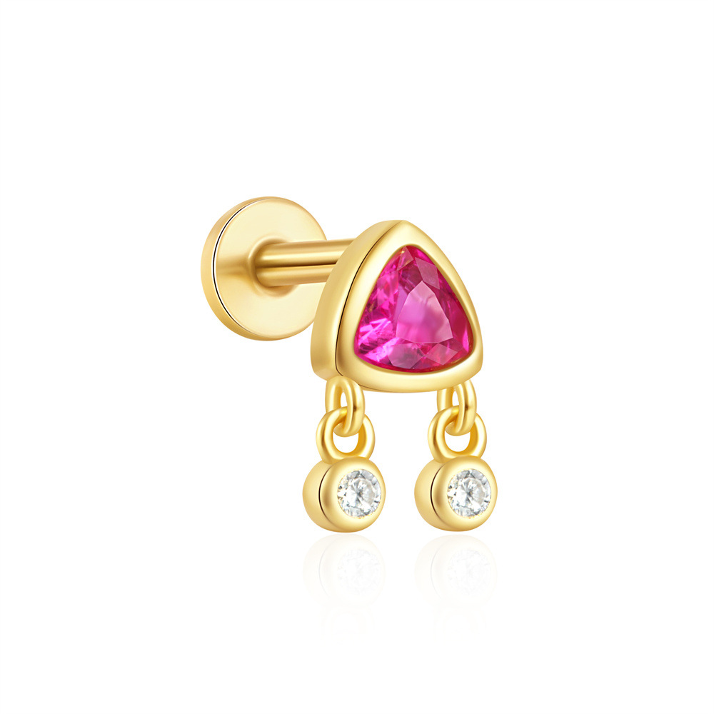 2g Weight Zircon Inlay Material Ear Studs Classification 1 Piece Quantity Daily, Street Occasion 925 Sterling Silver Material Geometric Pattern Women's Gender Plating Design Casual, Simple Style Style 1 Piece Ear Cartilage Rings & Studs Casual Simple Style Geometric 925 Sterling Silver Plating Zircon 59