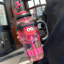 大容量水杯女生冰霸吸管杯2025新款高颜值学生夏天茶水分离杯子