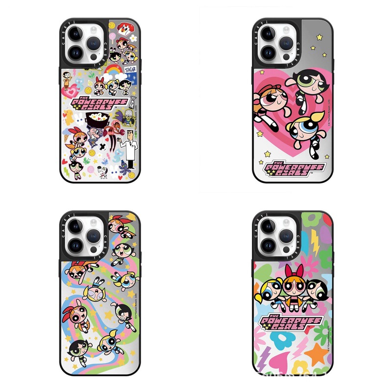 Co-Branded Powerpuff Girls Phone Case Suitable for Apple 17Promax, Iphone16Promax Protective Cover 15Pr Co-Branded Powerpuff Girls Phone Case Suitable for Apple 17Promax, Iphone16Promax Protective Cover 15Pr