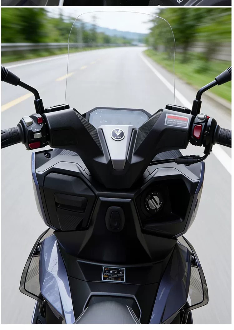Suitable for the front windshield of the Wuyi Yilong SR150R, a heightened transparent modified windscreen chest protector accessory