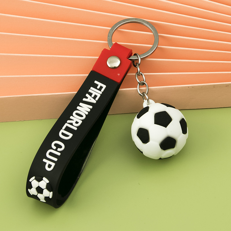 ミニサッカーのキーホルダーのペンダントをシミュレーションします。|undefined