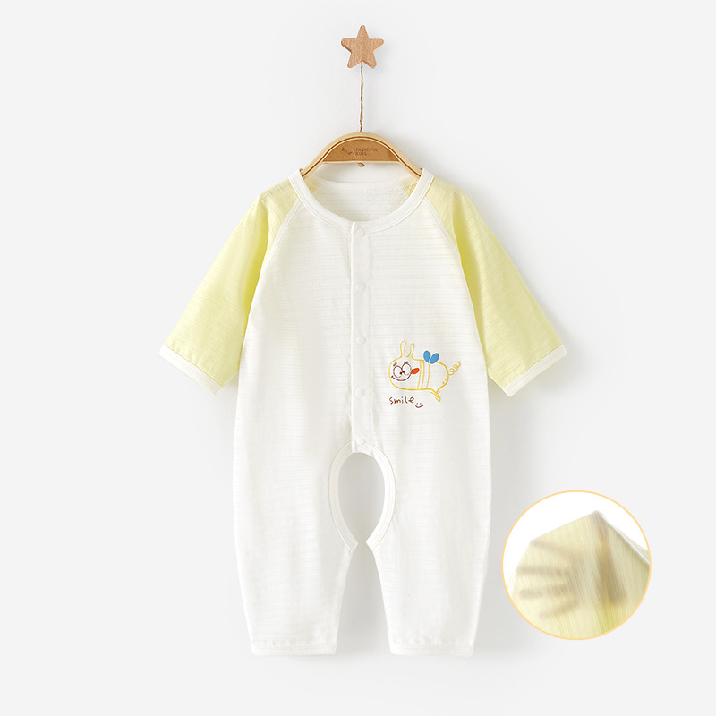 Mono de bebé para primavera y verano, de manga larga, fino, para aire acondicionado, ropa para recién nacidos, ropa de verano para niños pequeños, mono para bebés, niños y niñas. image 13