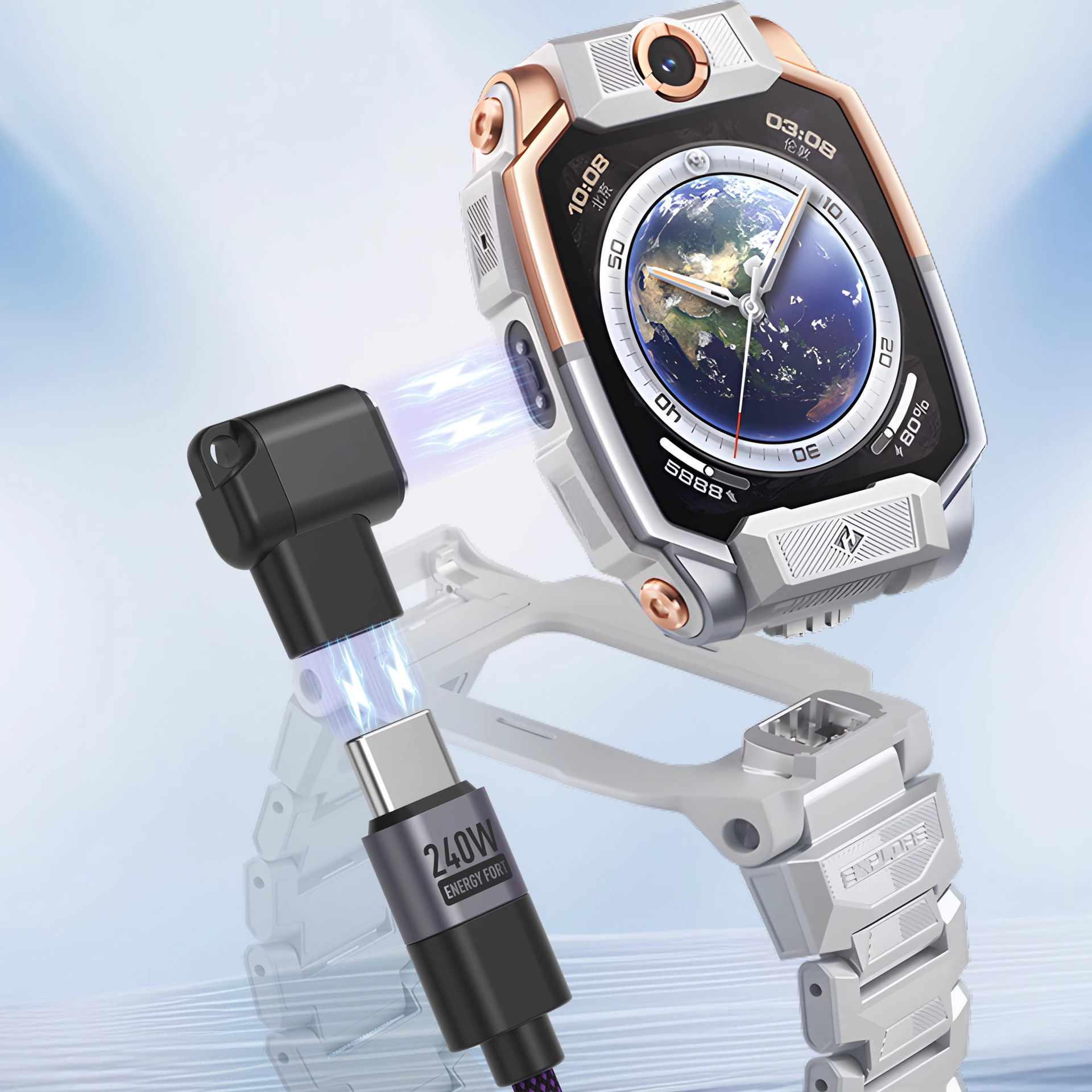 The universal charging adapter for Xiaotiancai smartwatches is z11, Z10, AZ6Pro/Z7S/Z7A/Z8AZ6a details Picture