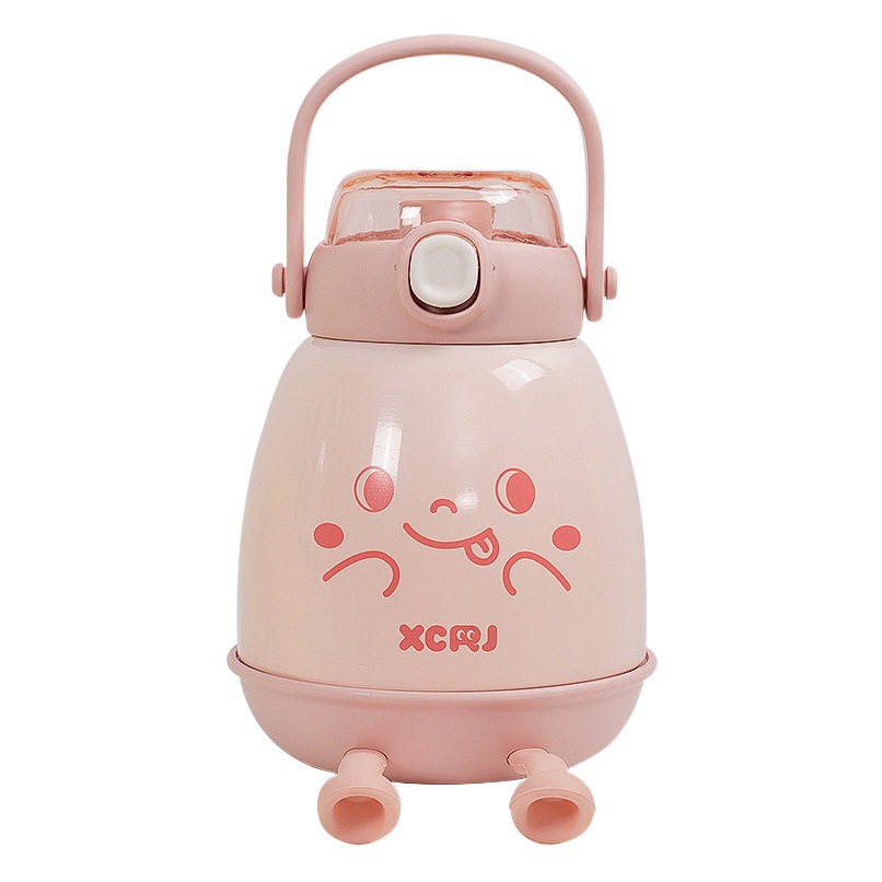 Pequeño diario de té nuevo 316l taza de vacío de acero inoxidable de gran capacidad portátil mango taza de agua de los niños taza de vientre grande al por mayor