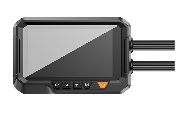 Cross-border motorcycle recorder, high-definition waterproof motorcycle recorder, WiFi connectivity, dual front and rear recording of driving trajectory