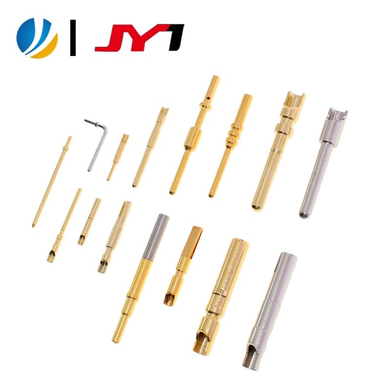 Polymer Copper Gold-Plated M8/M10/M12 Pin 20~25 Long Aviation Waterproof Connector 1.5 Pin Terminal