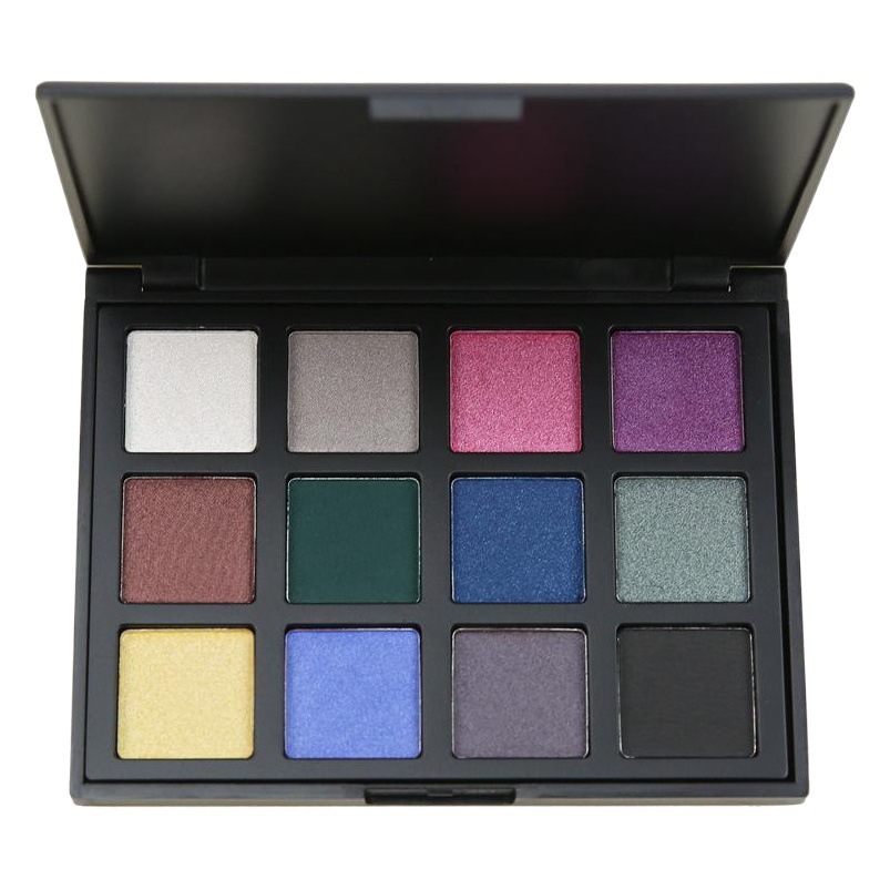 12-Color Eyeshadow Palette, Pearlescent Matte Makeup Palette, Smoky Makeup, Earth Tones, Long-Lasting, Fine Texture, Non-Caking, Cross-Border In-Stock